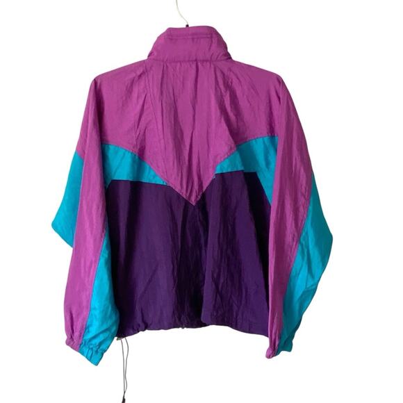 Vintage Nike Nylon Windbreaker size small Purple Blue - Picture 4 of 7